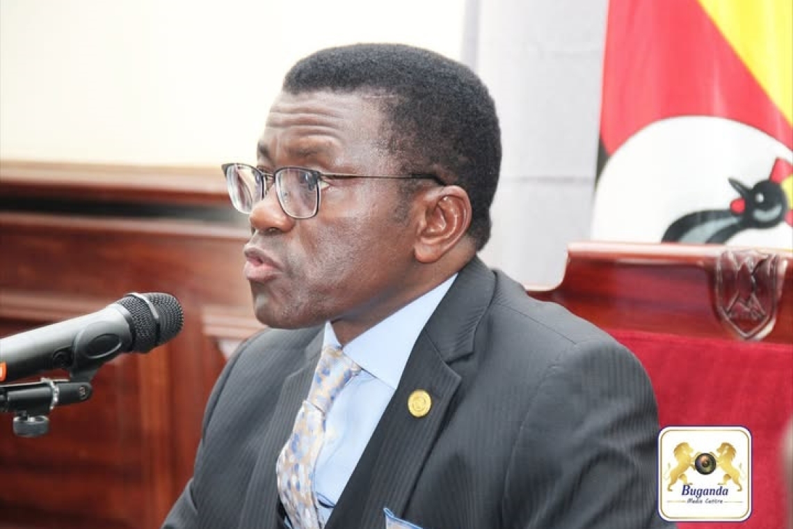 Katikkiro speaks out against violence among artists, particularly the growing issue of 'eggaali,' during his address Katikkiro speaks out against violence among artists, particularly the growing issue of 'eggaali,' during his address
